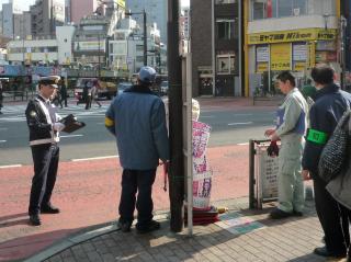 警察署との合同パトロール