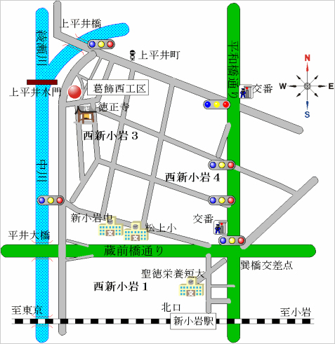 葛飾西工区地図