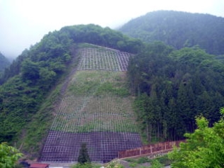 急傾斜地危険防止区域（２５箇所）　藤原地区の写真