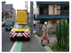 巡回点検　　直営班の作業状況