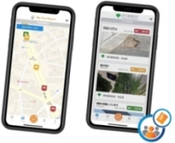 情報通信技術（ICT）を活用した道路管理　道路通報システムのスマートフォンアプリ