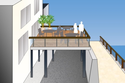 ”かわてらす”設置イメージ