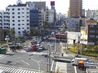 京急蒲田_環八事業前(平成17年撮影)の写真