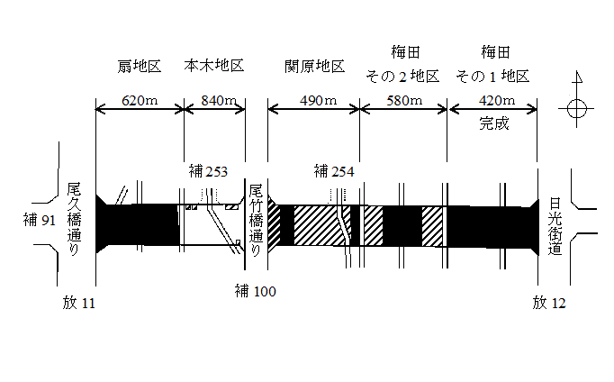 補助第１３６号線全体図面