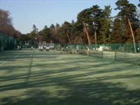 テニスコートの画像