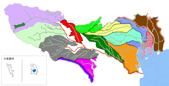 洪水浸水想定区域図等公表状況の地図