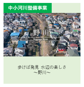 歩けば発見  水辺の楽しさ、野川 別ウィンドウで表示します