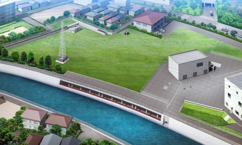 境川木曽東調節池（イメージ）