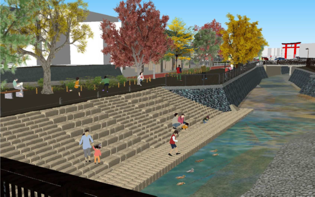 案内川の整備イメージ
