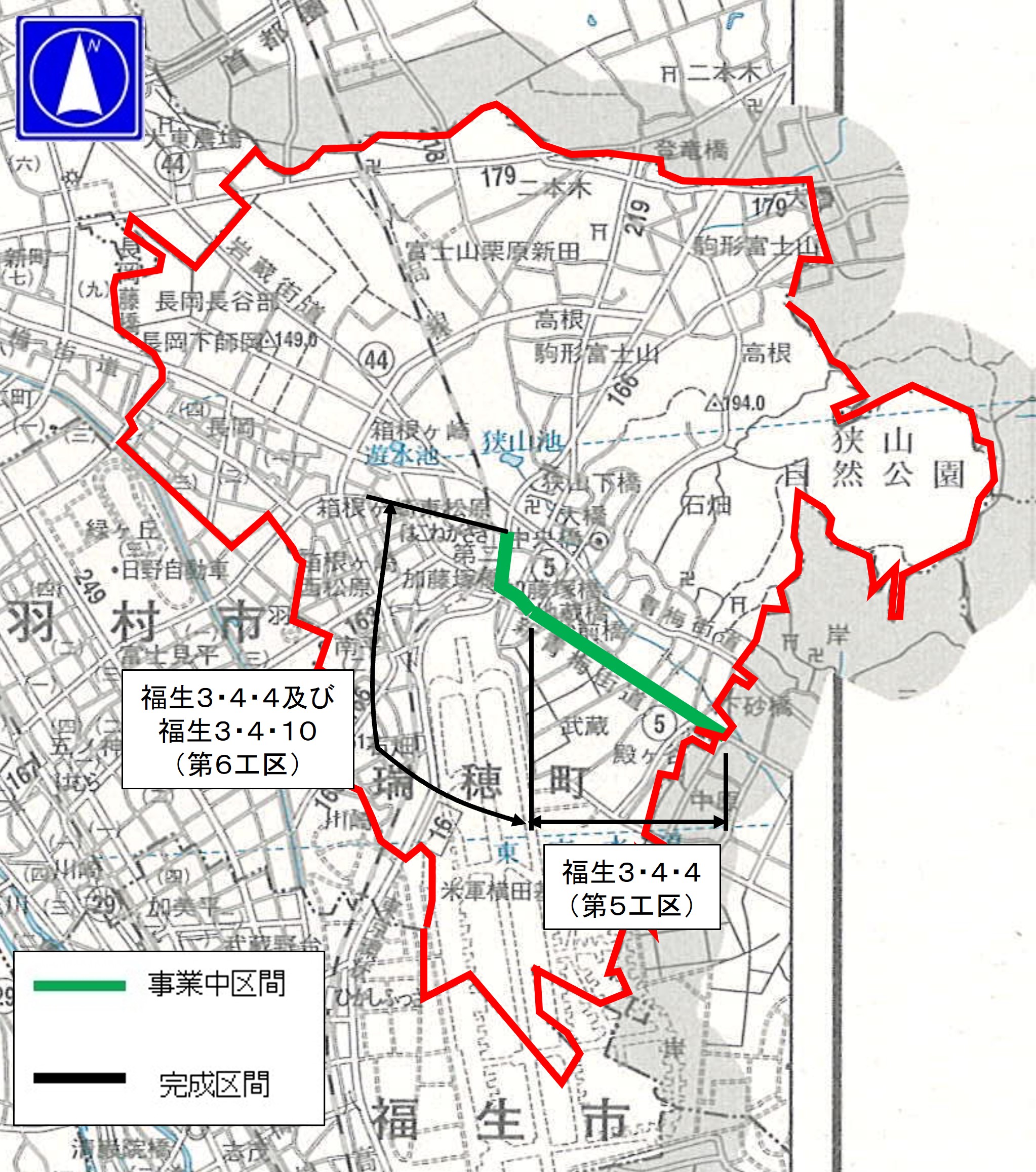 瑞穂町地図